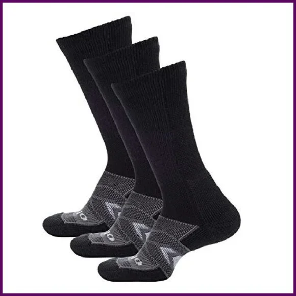 Max Cushion Crew Socks for 12-Hour Shifts, Large Size